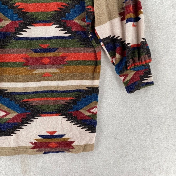 Lovelyn First Love Aztec Sweater Dress Women MED Cowl Neck Dolman Balloon Sleeve - Picture 8 of 15